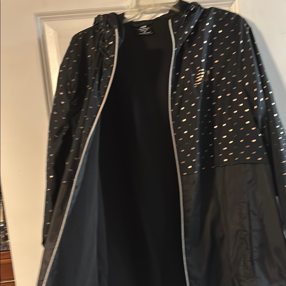 New balance hooded windbreaker Black Polka Dot size 2x - Picture 4 of 9